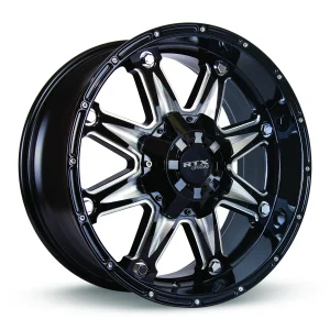 RTX Wheels – Spine – Black – 17″x9″ 0mm – Summer Wheels – 081856